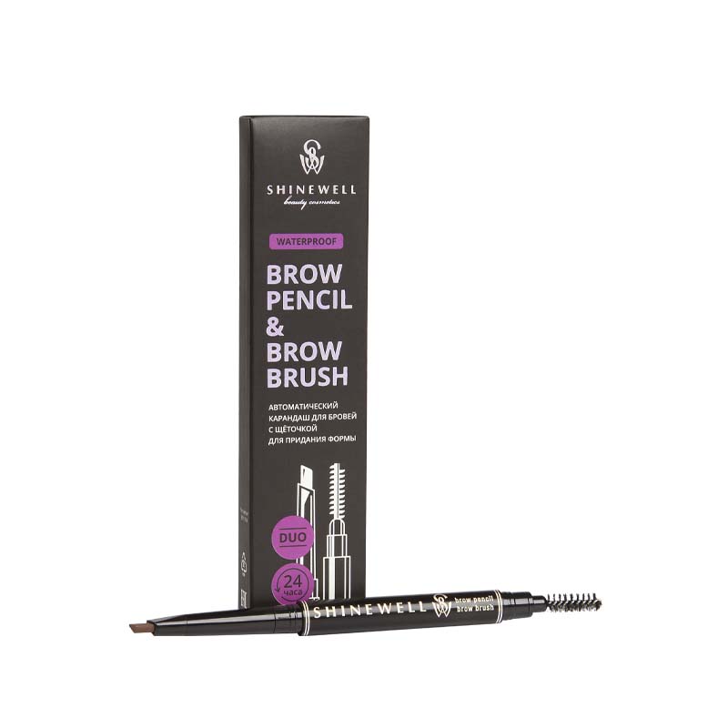 Автоматический карандаш для бровей Shinewell Brow pencil & Brow Brush т 01