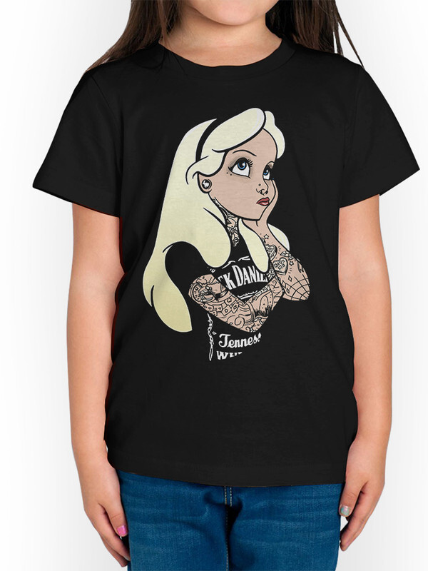 фото Футболка д/дев. dreamshirts studio рок алиса - страна чудес в цв. черный р.158