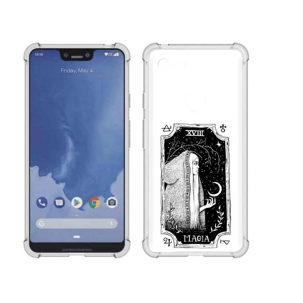 

Чехол MyPads Tocco для Google Pixel 3 XL лунная магия, Прозрачный, Tocco