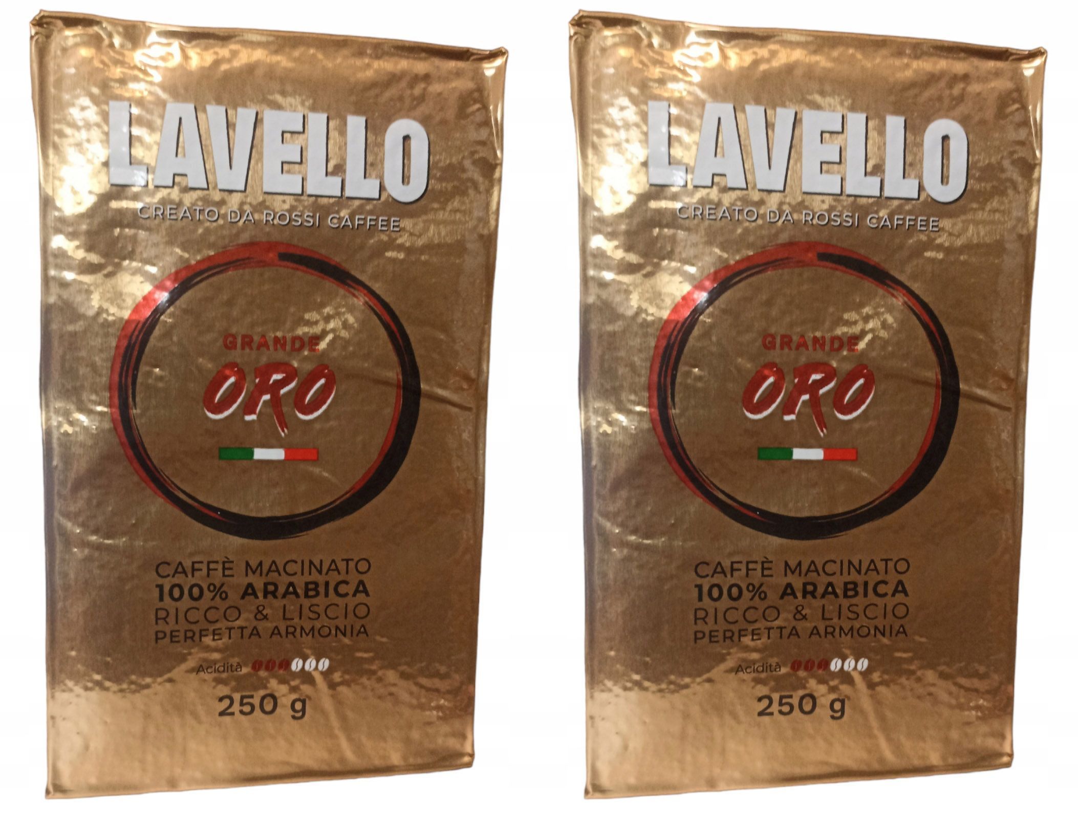 

Кофе LAVELLO Grande ORO молотый арабика 100%, 250 г х 2 шт, Grand ORO 250
