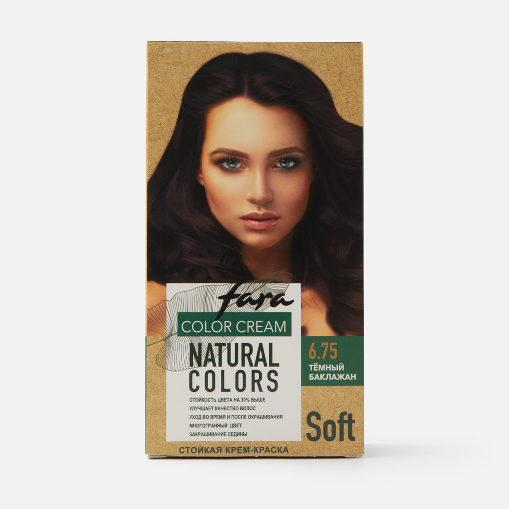 

Краска для волос Fara Natural Colors Soft Темный баклажан 116 мл