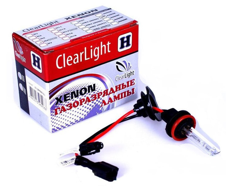 

Лампа автомобильная ксеноновая Clearlight, H11, 6000к