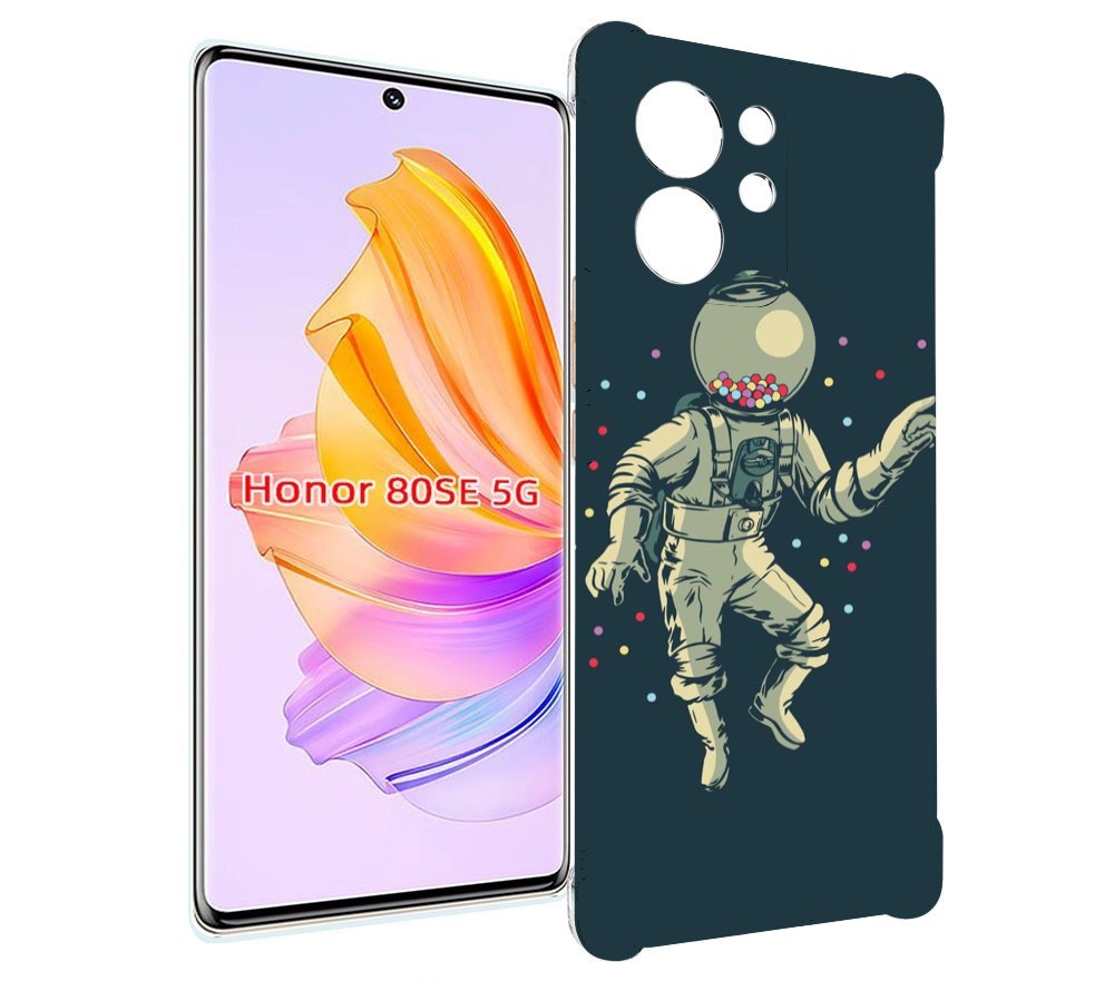 

Чехол MyPads Космонавт для Honor 80 SE, Прозрачный, Tocco