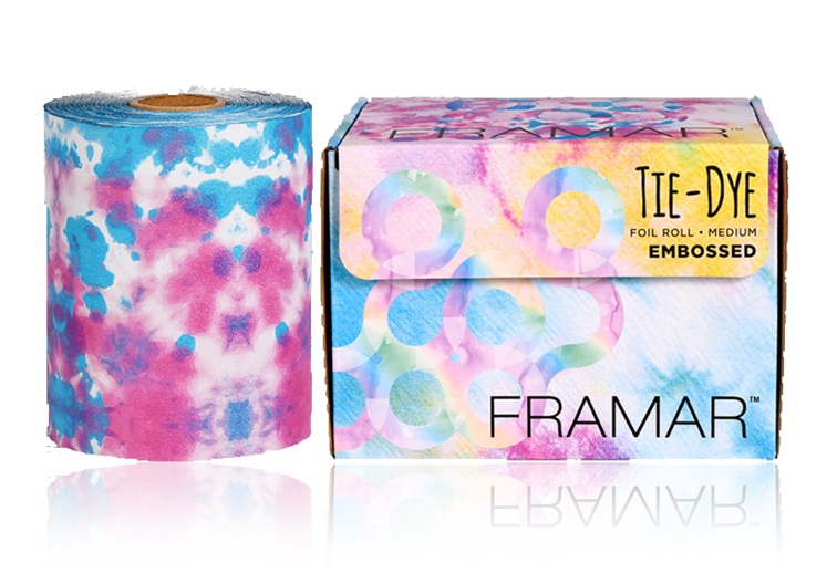 

Фольга в рулоне с тиснением Framar Embossed Roll Medium Tie Dye 320 ft «Тай-дай»98 м