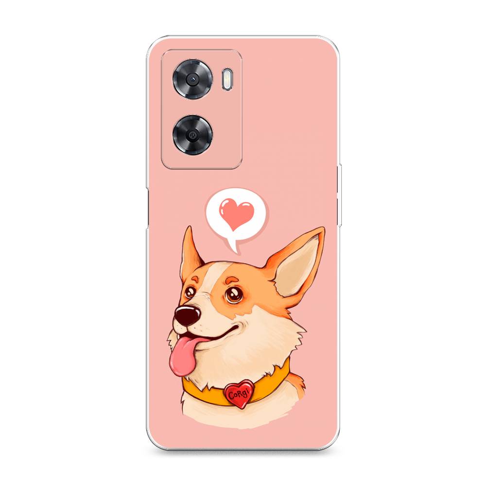 

Чехол на Oppo A57 4G "Корги язык", Розовый;коричневый, 2511950-1