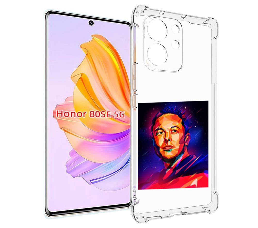 

Чехол MyPads Илон-Маск для Honor 80 SE, Прозрачный, Tocco