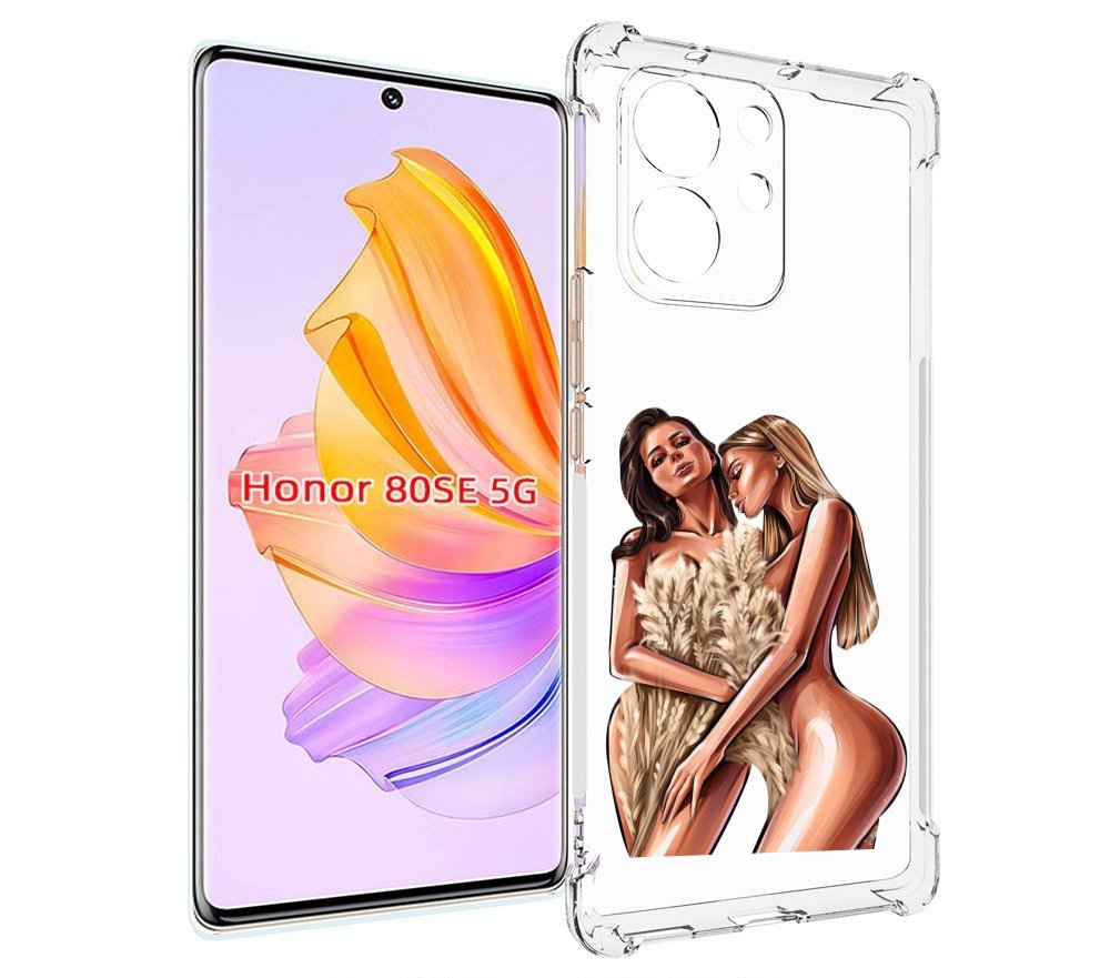 

Чехол MyPads Иллюстрированные-девушки женский для Honor 80 SE, Прозрачный, Tocco