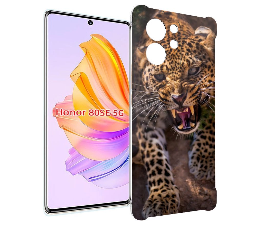

Чехол MyPads Злой-гепард для Honor 80 SE, Прозрачный, Tocco
