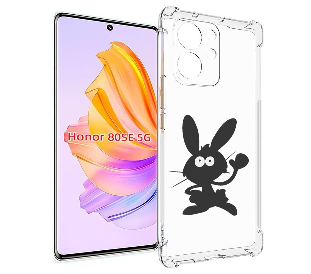

Чехол MyPads Заяц для Honor 80 SE, Прозрачный, Tocco