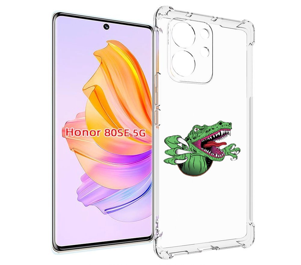 

Чехол MyPads Динозавр для Honor 80 SE, Прозрачный, Tocco