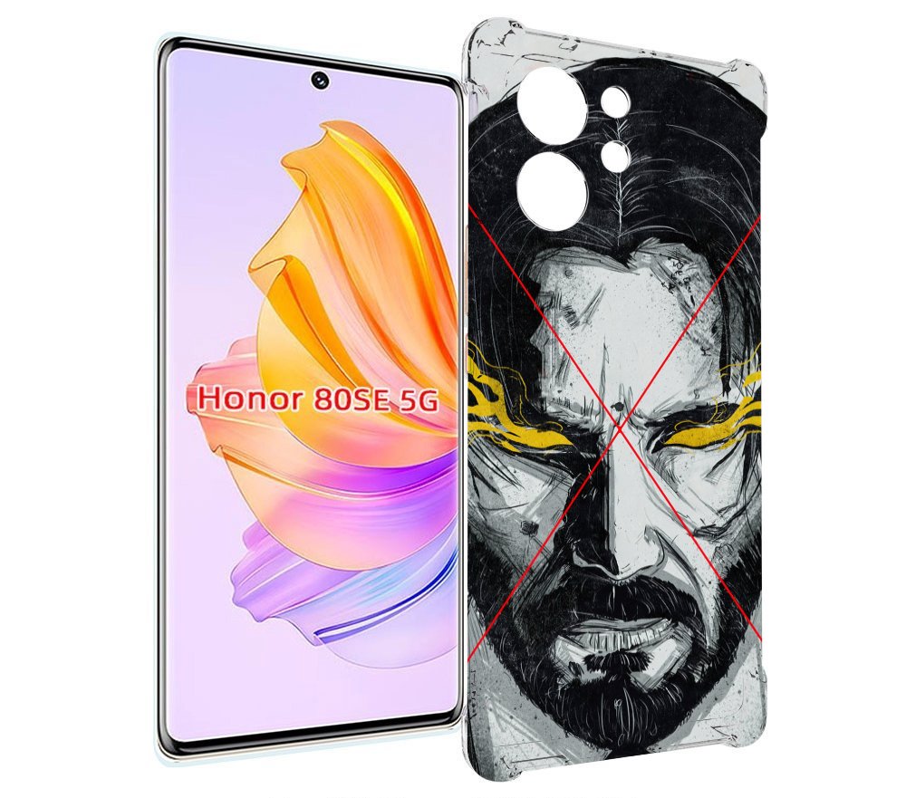 

Чехол MyPads Джон-Уик для Honor 80 SE, Прозрачный, Tocco
