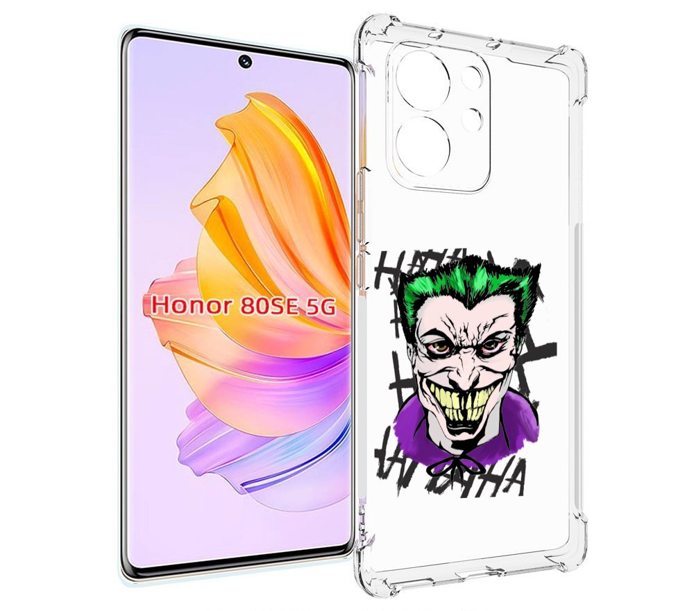 

Чехол MyPads Джокер-крейзи для Honor 80 SE, Прозрачный, Tocco