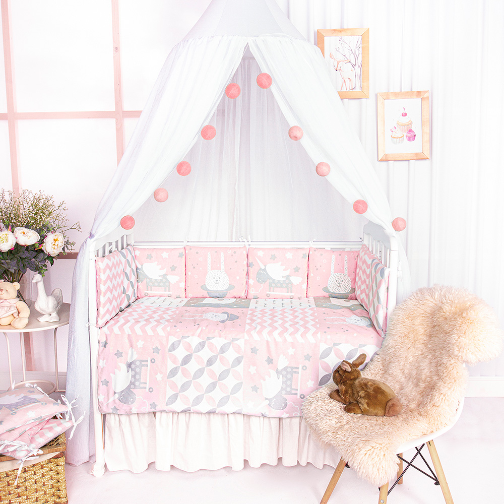

Комплект в кроватку Золотой Гусь "Baby Boo Pink" 1396