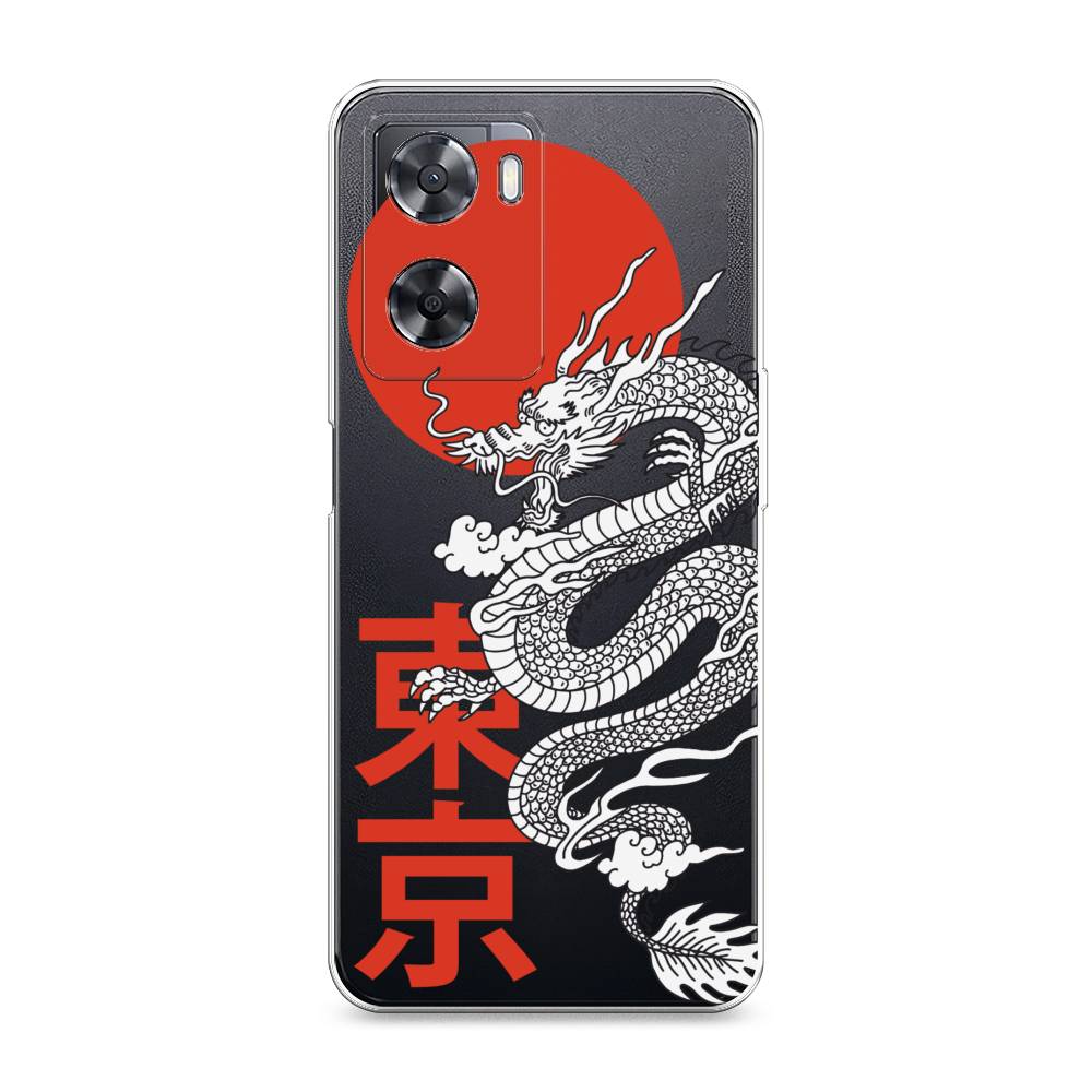 

Чехол на Oppo A57 4G "Китайский дракон", Черный;красный;белый, 2511850-1