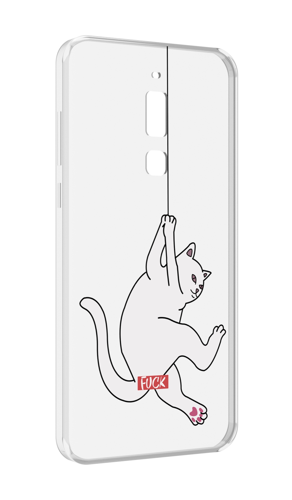 

Чехол MyPads котяра-на-веревке для Meizu M6T, Прозрачный, Tocco