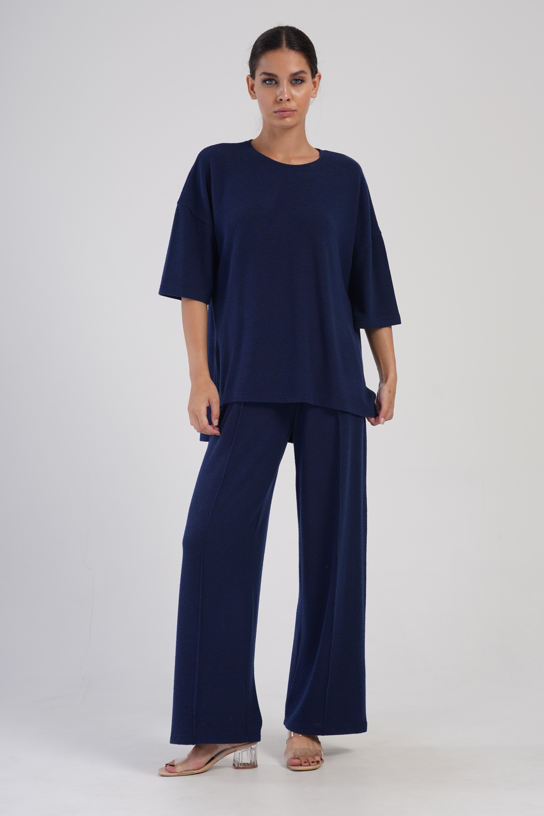 

Комплект домашний женский VIENETTA 1-038-SbM синий L, 1-038-SbM