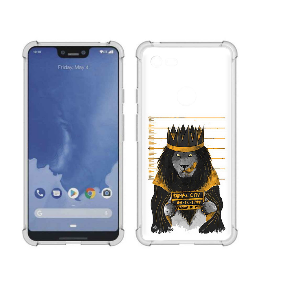 

Чехол MyPads Tocco для Google Pixel 3 XL лев в законе, Прозрачный, Tocco