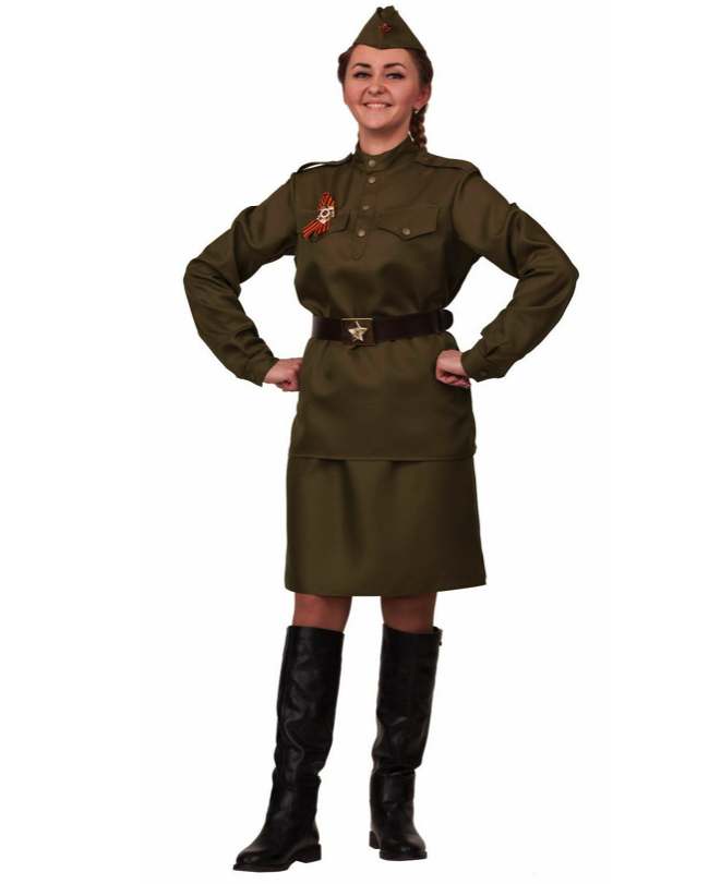 Карнавальный костюм Batik 2030-1 Солдатка, мультиколор, 40-42