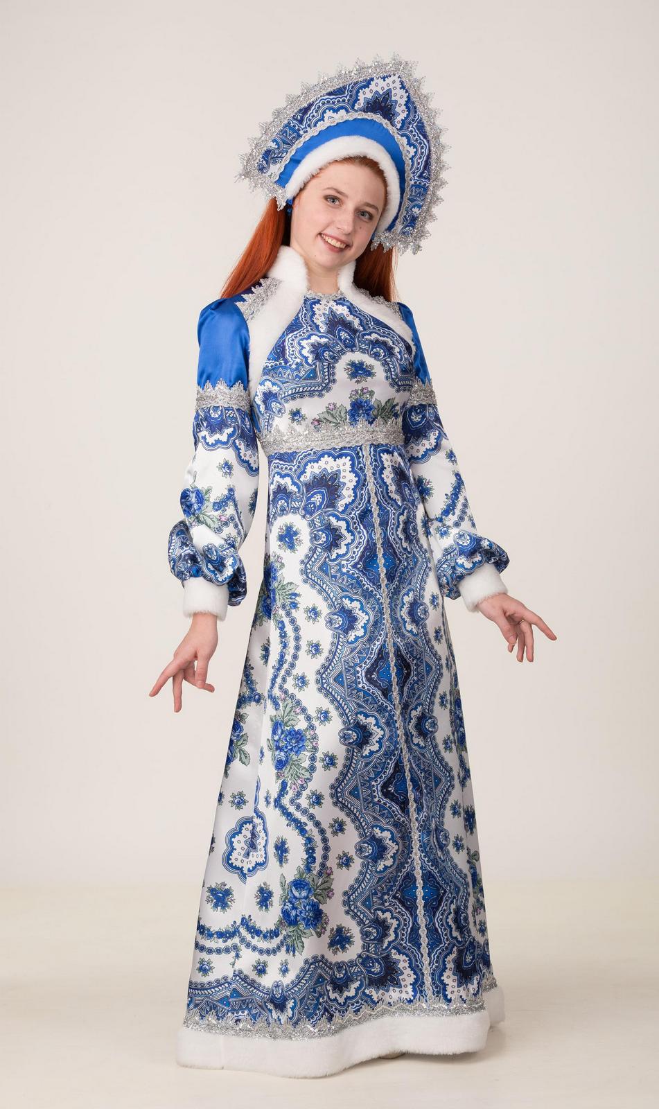 

Карнавальный костюм Batik Снегурочка Василиса 321 мультиколор, 46, 321