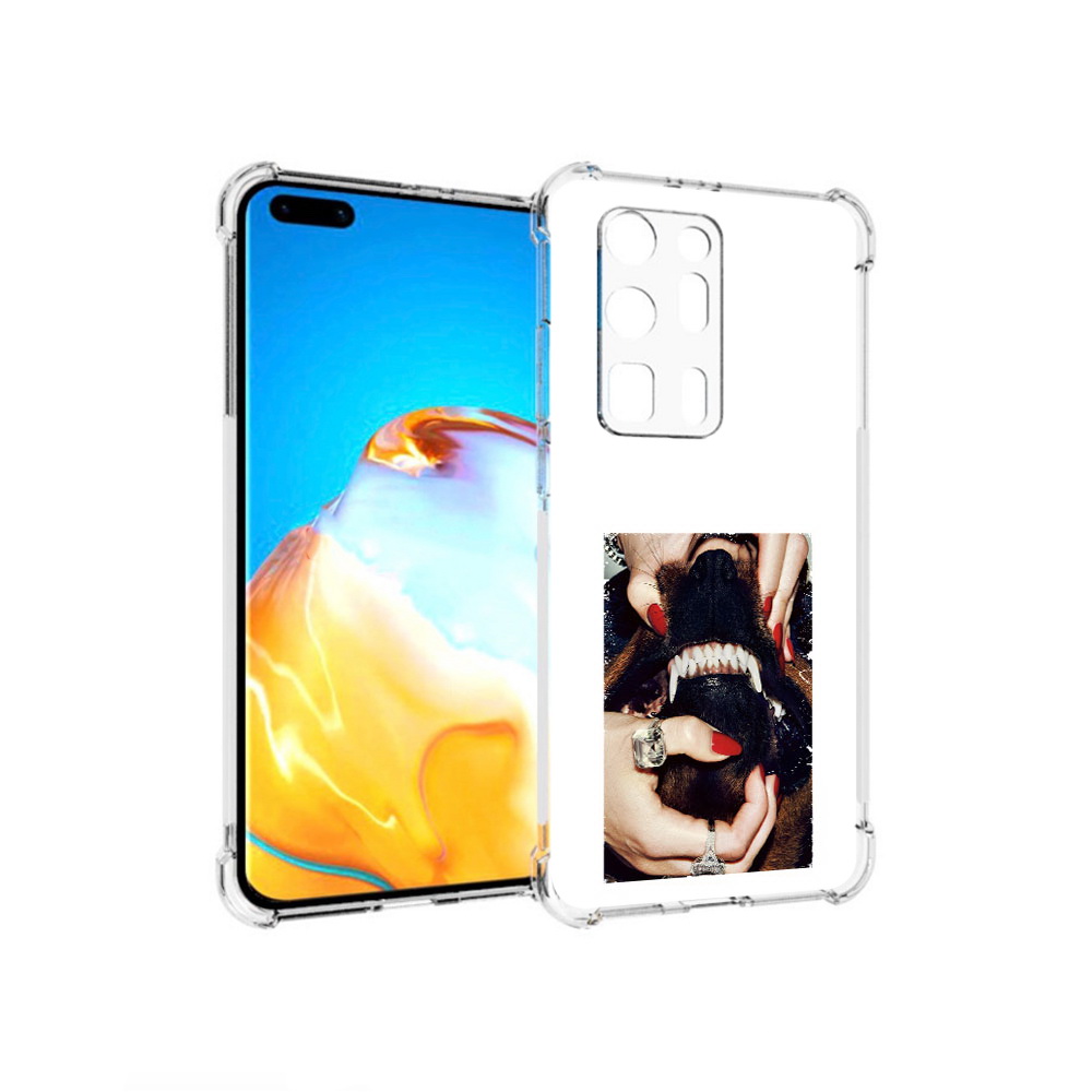 

Чехол MyPads Tocco для Huawei P40 Pro+ маникюр, Прозрачный, Tocco