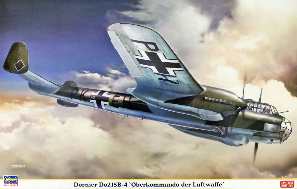 

Сборная модель Hasegawa 1/48 Dornier Do215B-4 "Oberkommando der Luftwaffe" 07443