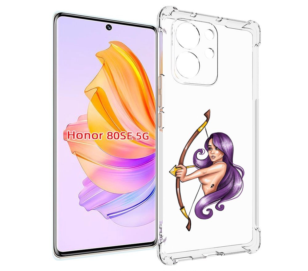 

Чехол MyPads Девушка-Стрелец женский для Honor 80 SE, Прозрачный, Tocco