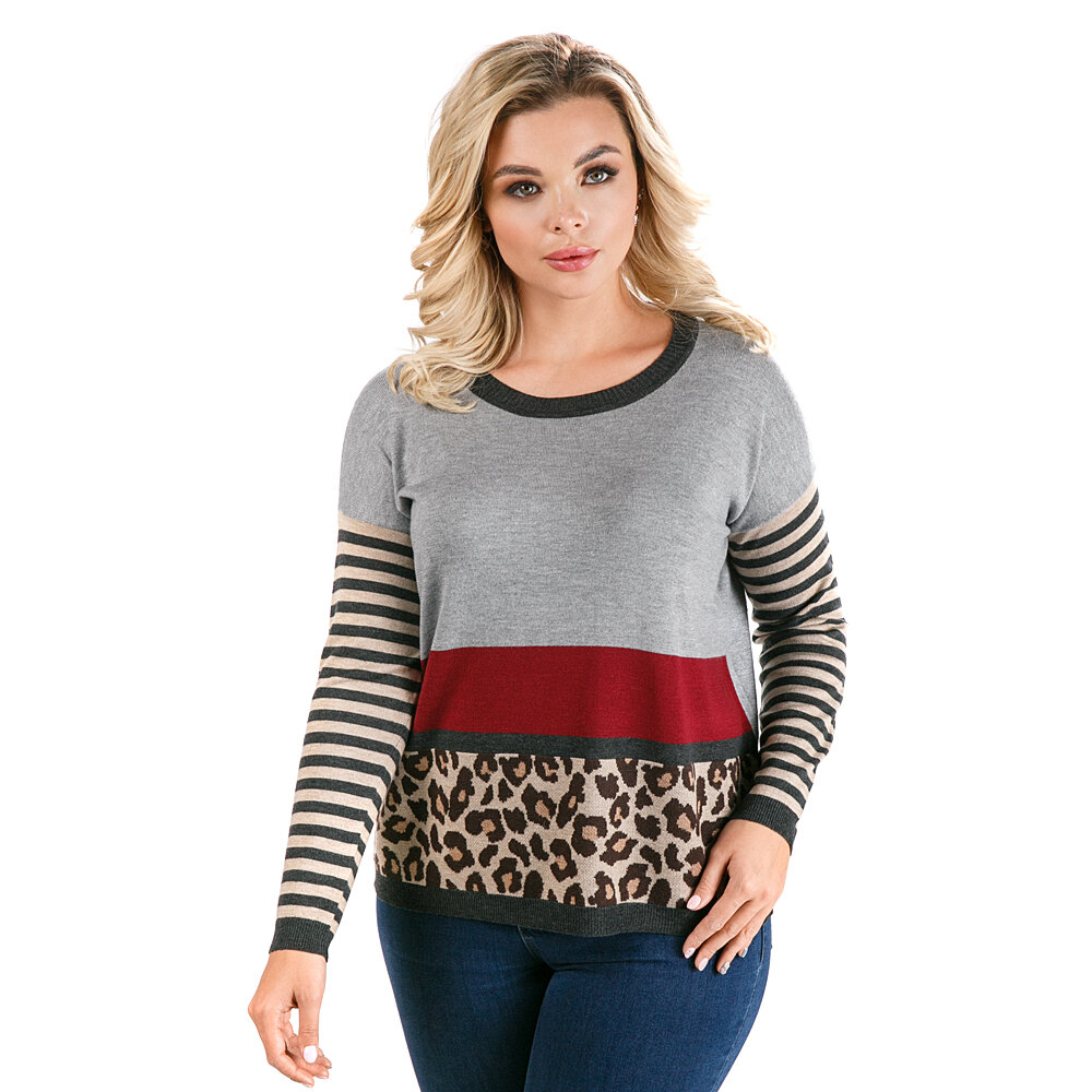 

Джемпер женский Westfalika KAR-FO52106 серый 48 RU, KAR-FO52106