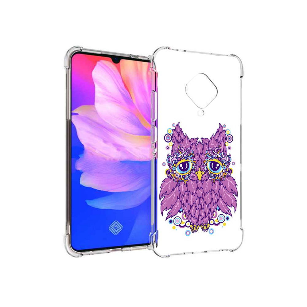 

Чехол MyPads Tocco для Vivo V17 Розовая сова (PT147343.378.147), Прозрачный, Tocco