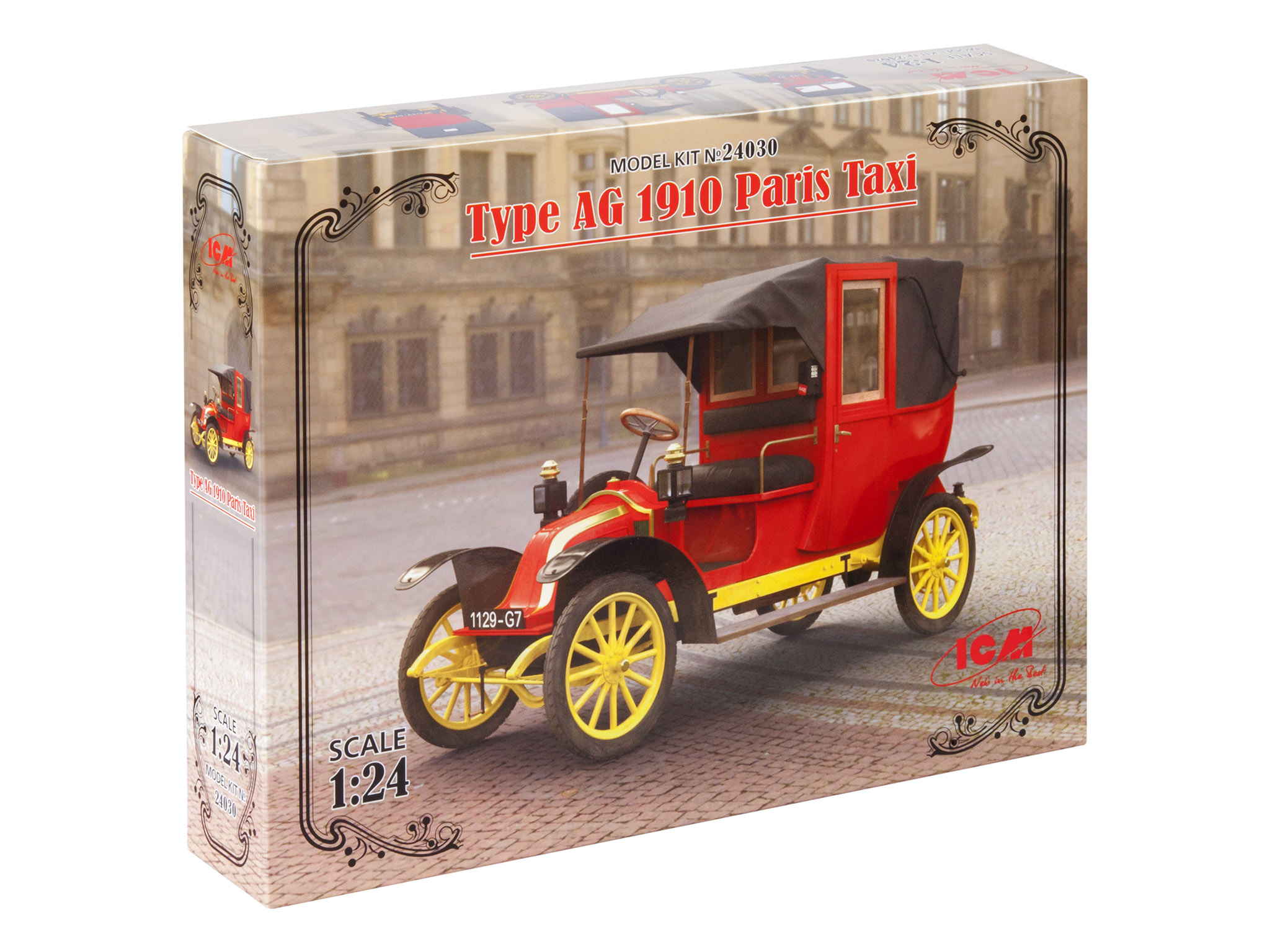 

Сборная модель ICM 1/24 Парижское такси модели AG 24030