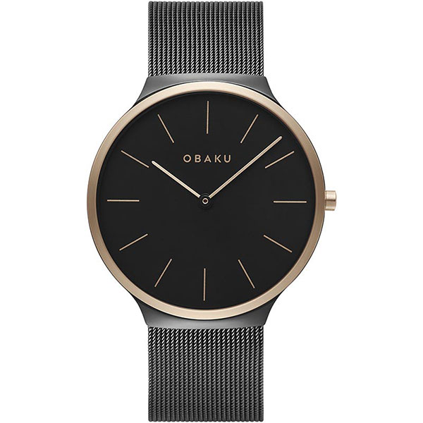 фото Наручные часы мужские obaku v240gxmbmb черные