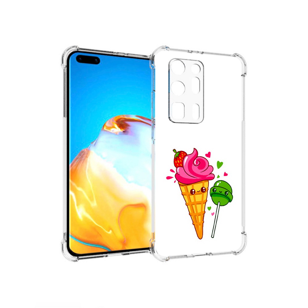 

Чехол MyPads Tocco для Huawei P40 Pro+ Вкусняшки, Прозрачный, Tocco