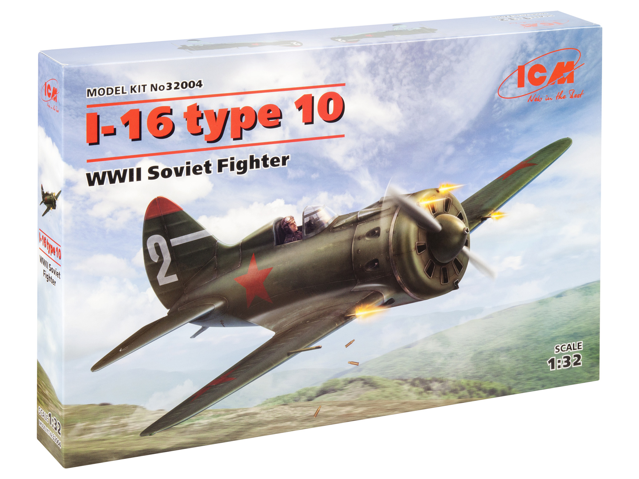 

Сборная модель ICM 1/32 Советский истребитель И-16 тип 10 32004