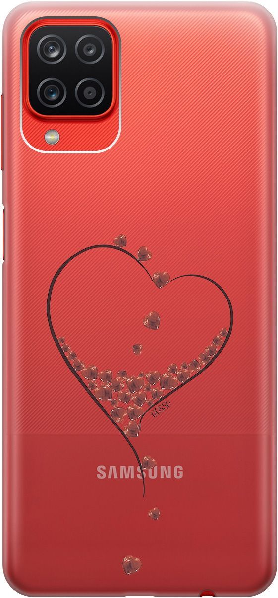

Чехол на Samsung Galaxy A12/M12 с принтом "Little hearts" прозрачный, Прозрачный;черный, 251