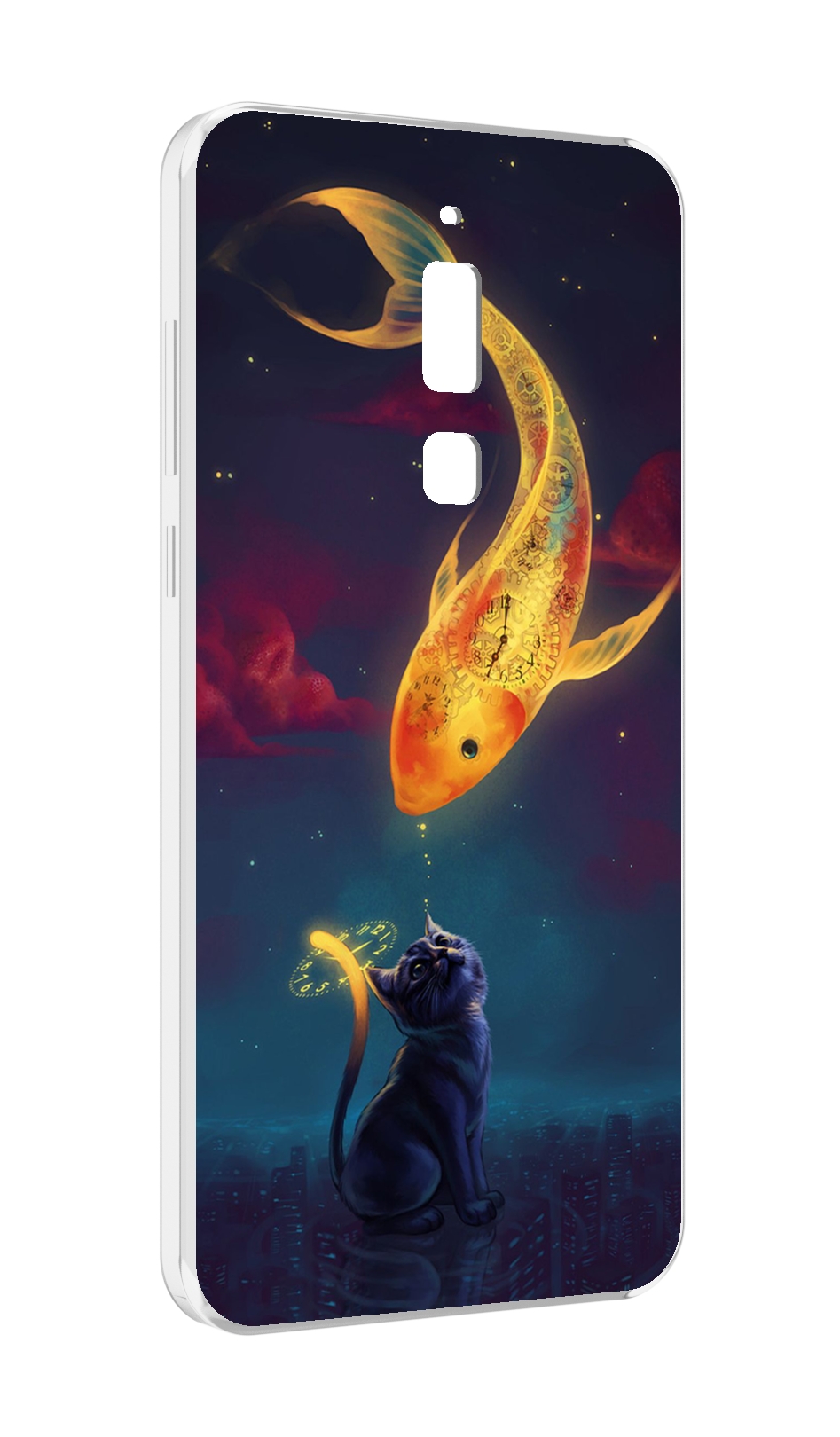 

Чехол MyPads золотая-рыбка-часовая для Meizu M6T, Прозрачный, Tocco