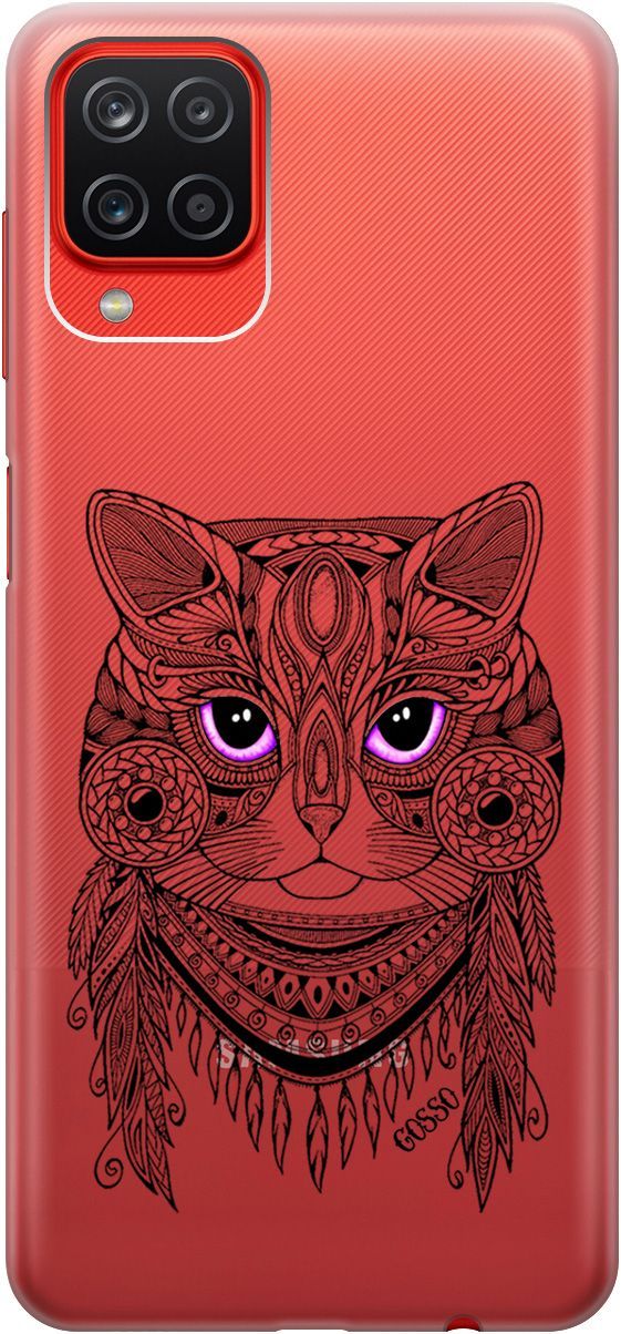 

Чехол на Samsung Galaxy A12/M12 с принтом "Grand Cat" прозрачный, Прозрачный;фиолетовый, 251
