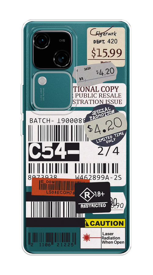 

Чехол на Vivo V30/S18 "Flight to Paris", Серый;бежевый, 2610250-1