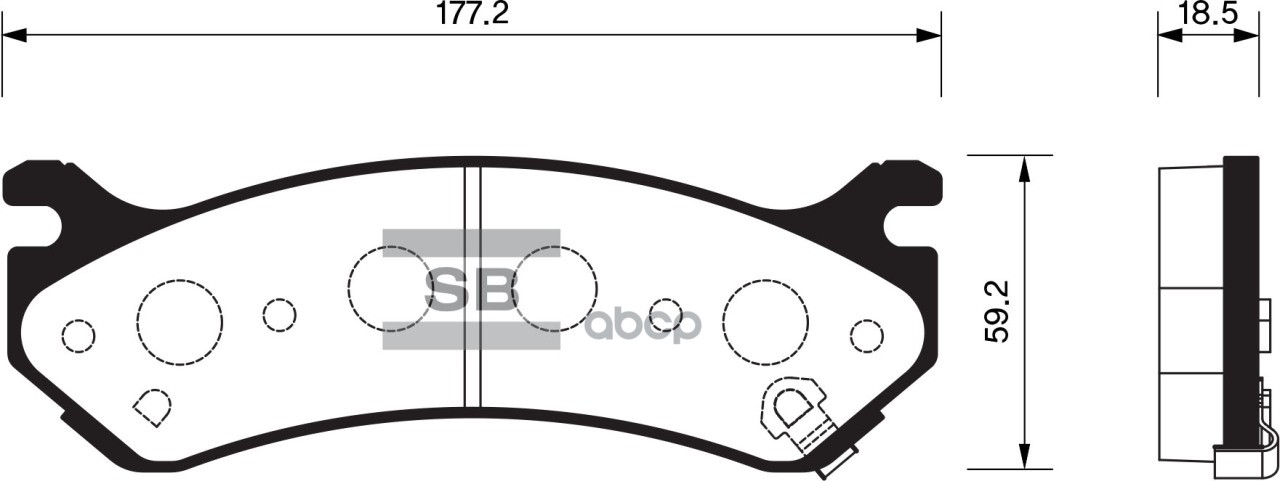 

Колодки Тормозные Sangsin brake sp1298