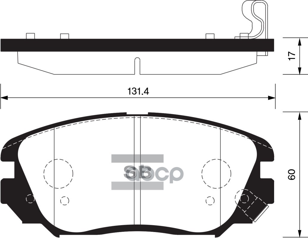 

Тормозные колодки Sangsin brake дисковые sp1402