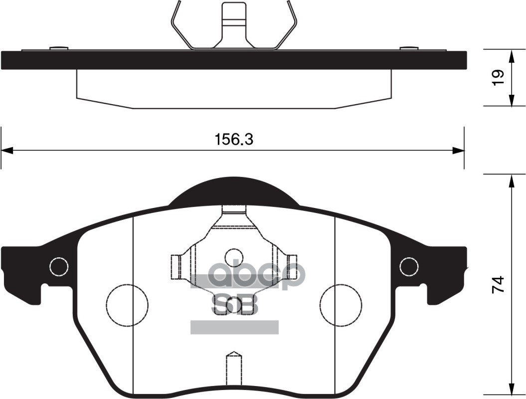 

Тормозные колодки Sangsin brake передние sp2097