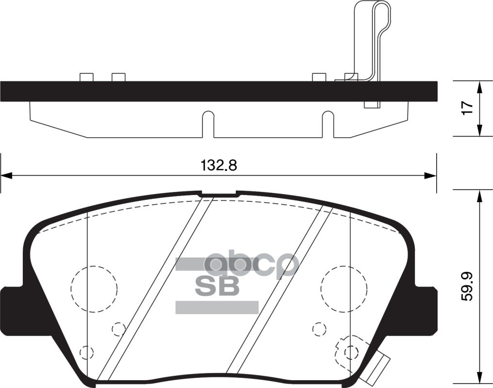 

Колодки Торм.Пер. Sangsin brake sp1424