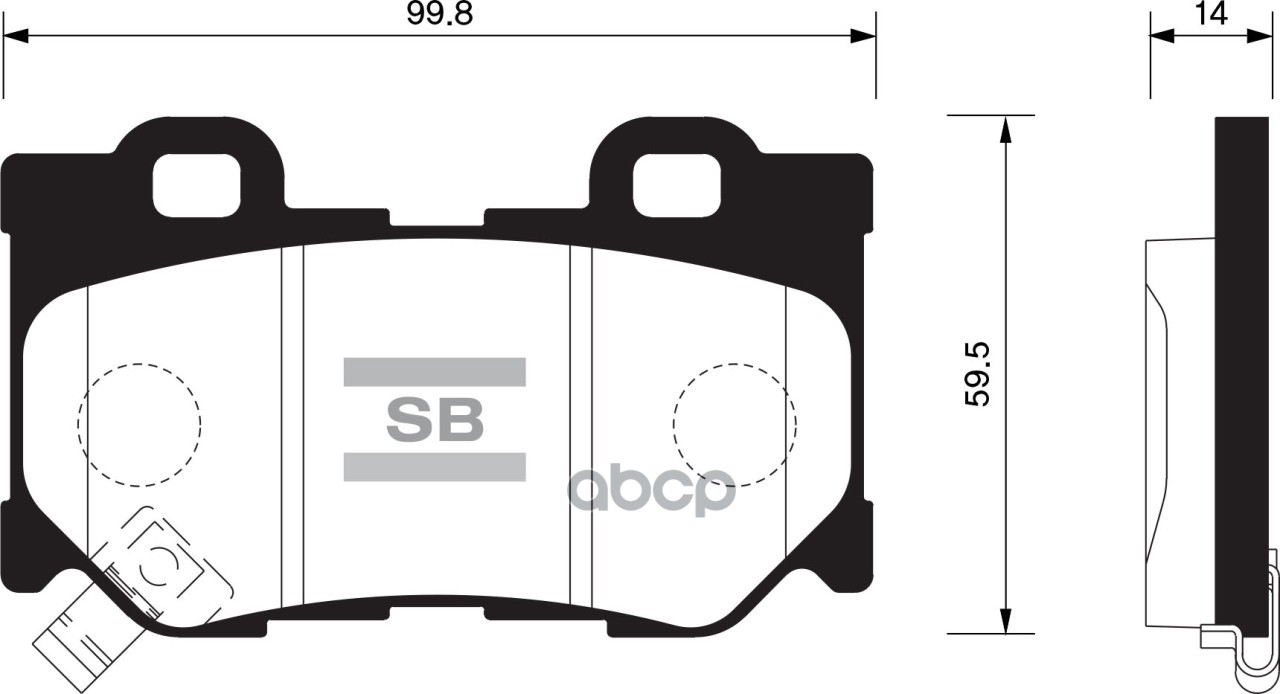 

Тормозные колодки Sangsin brake задние sp1472