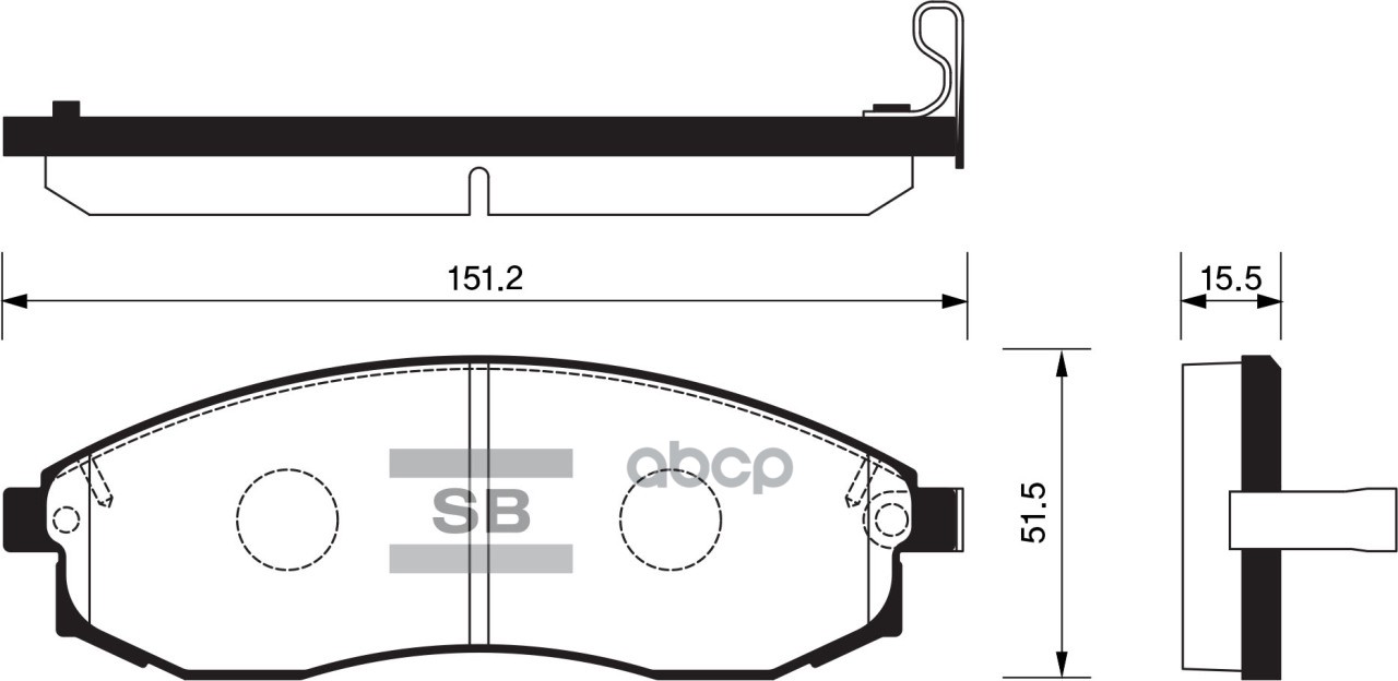 

Тормозные колодки Sangsin brake передние sp1256