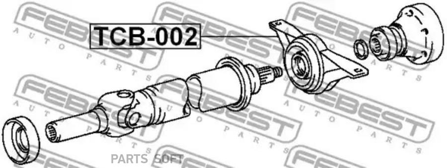 

Подшипник Подвесной Карданного Вала (Toyota Rav4 Sxa1# 1993-2000) Febest