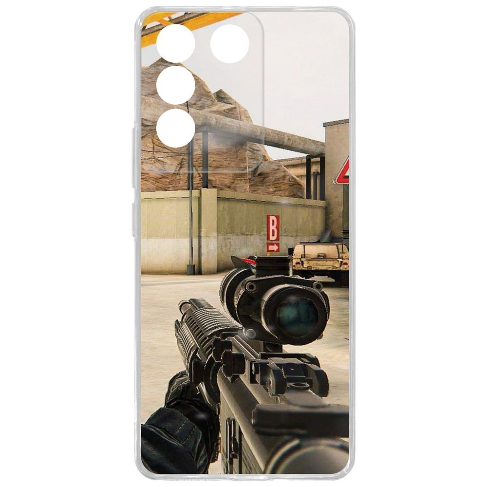 

Чехол-накладка Case Cтандофф 2 (Standoff 2) - Оптика для Vivo V27e, Прозрачный