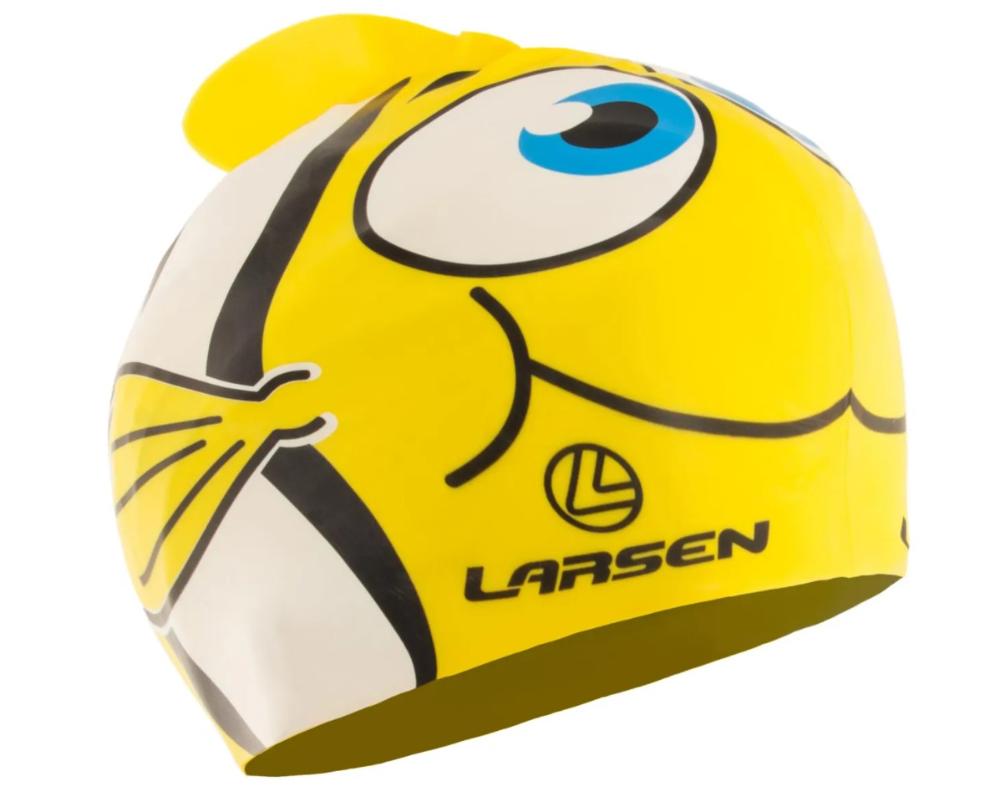 

Шапочка для плавания Larsen Рыбка, Желтый, Рыбка
