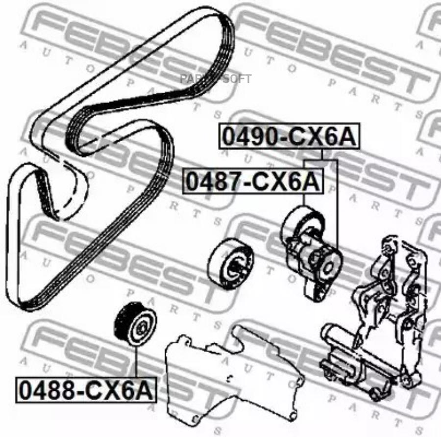 

FEBEST Подшипник пер.TOYOTA CAMRY ACV3MCV3 2001-2006 17X40X12 FEBEST 0487-CX6A