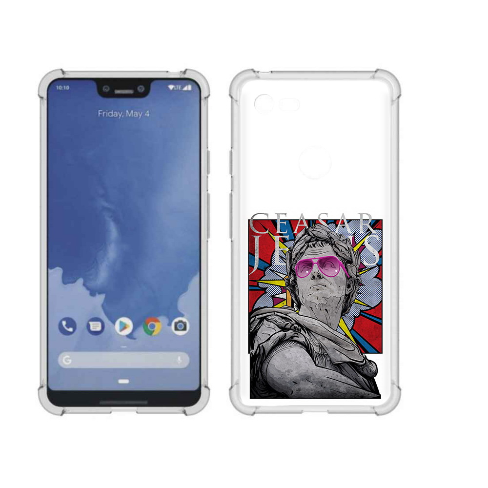 

Чехол MyPads Tocco для Google Pixel 3 XL крутая статуя свободы, Прозрачный, Tocco