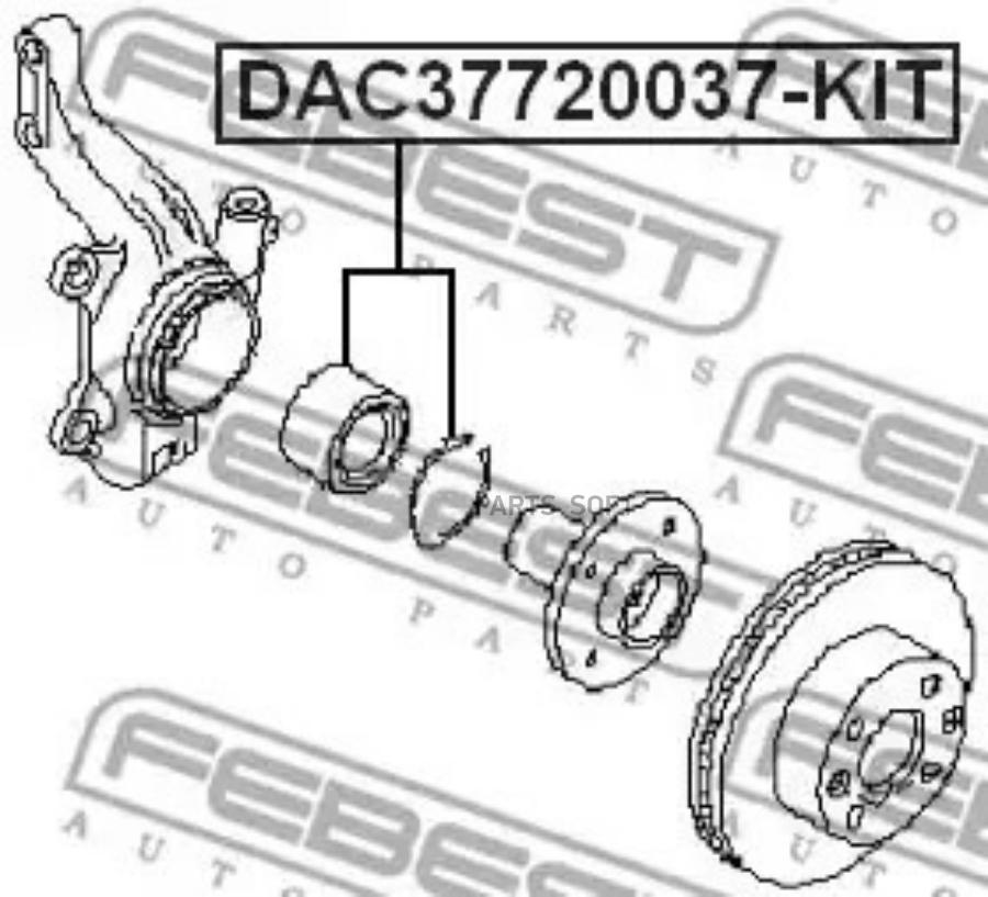 

FEBEST Подшипник пер.RENAULT LOGAN 2005-2013 FEBEST DAC37720037-KIT