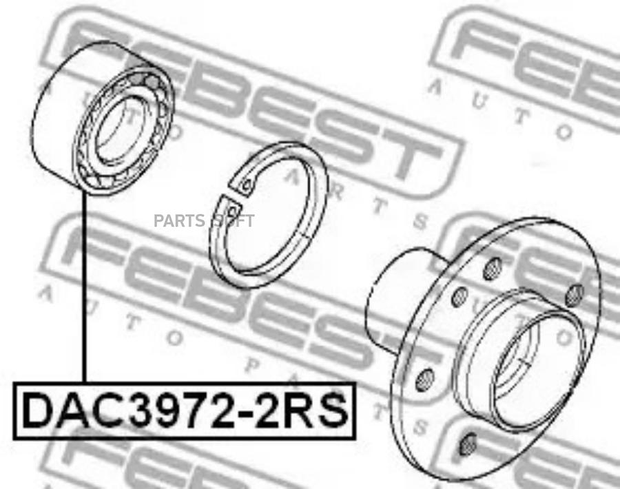 

FEBEST Подшипник пер.OPEL VECTRA A 1988-1995 FEBEST DAC3972-2RS