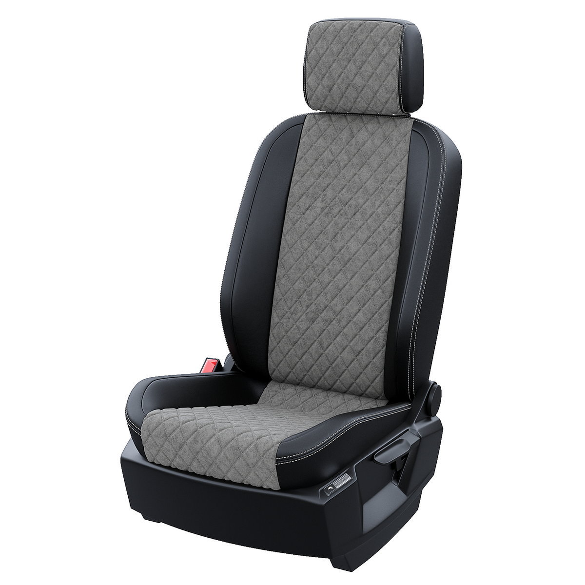 

Чехлы на сиденья Чехлы.ру для Toyota Corolla E120, E130 9 5767AV117FT2 Алькантара ромб, Серый;черный, 5767AV